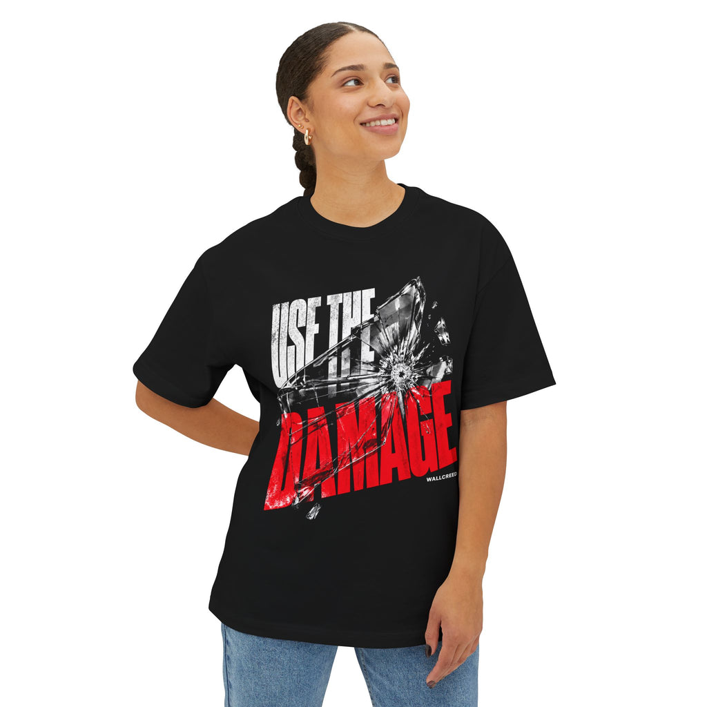 Use the Damage | Heavyweight Tee (Front + Back)