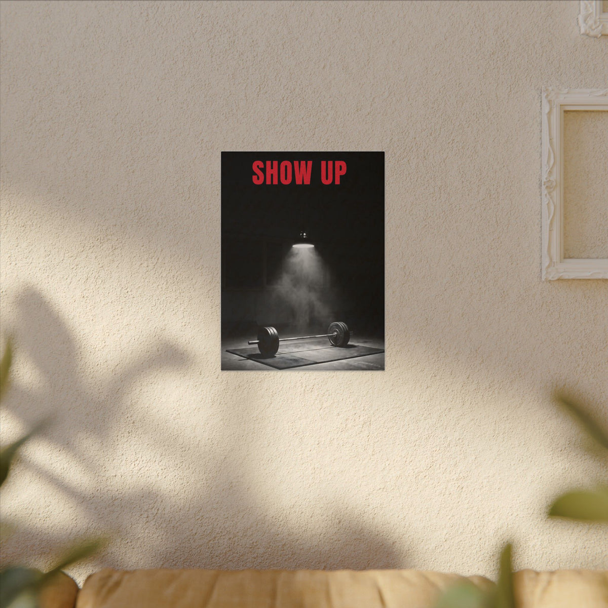 Show Up - Gym Wall Art | Canvas