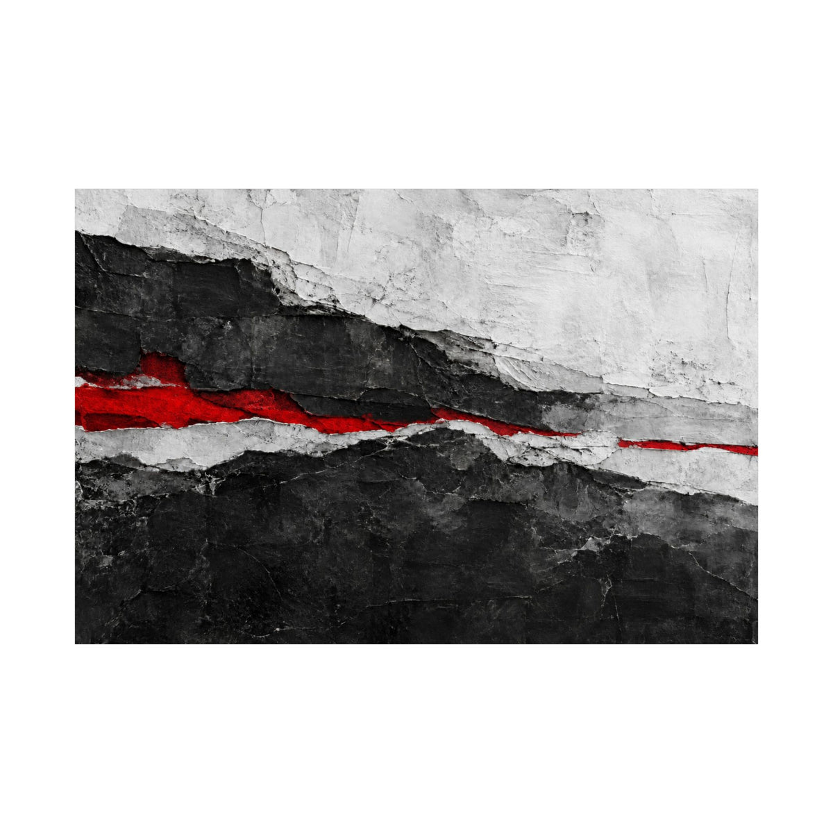Strata of Silence - Professional Office Wall Art | Matte Poster (Landscape)
