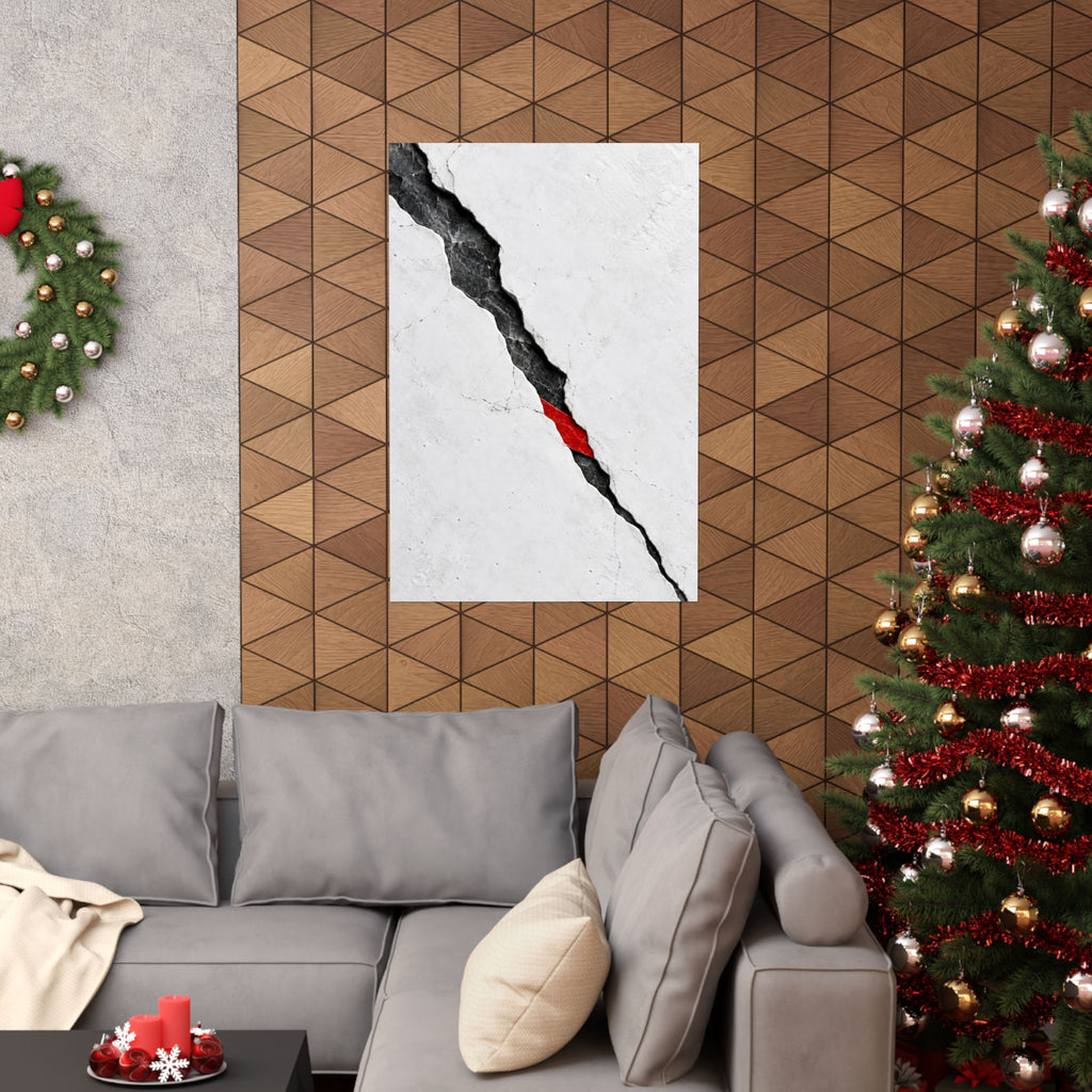 Porcelain Fault - Professional Office Wall Art | Matte Poster
