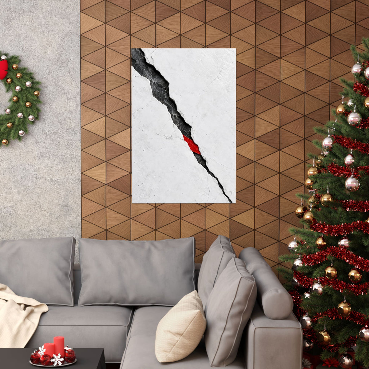 Porcelain Fault - Professional Office Wall Art | Matte Poster
