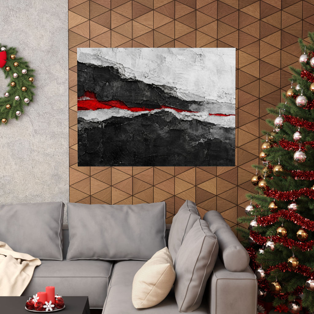 Strata of Silence - Professional Office Wall Art | Matte Poster (Landscape)