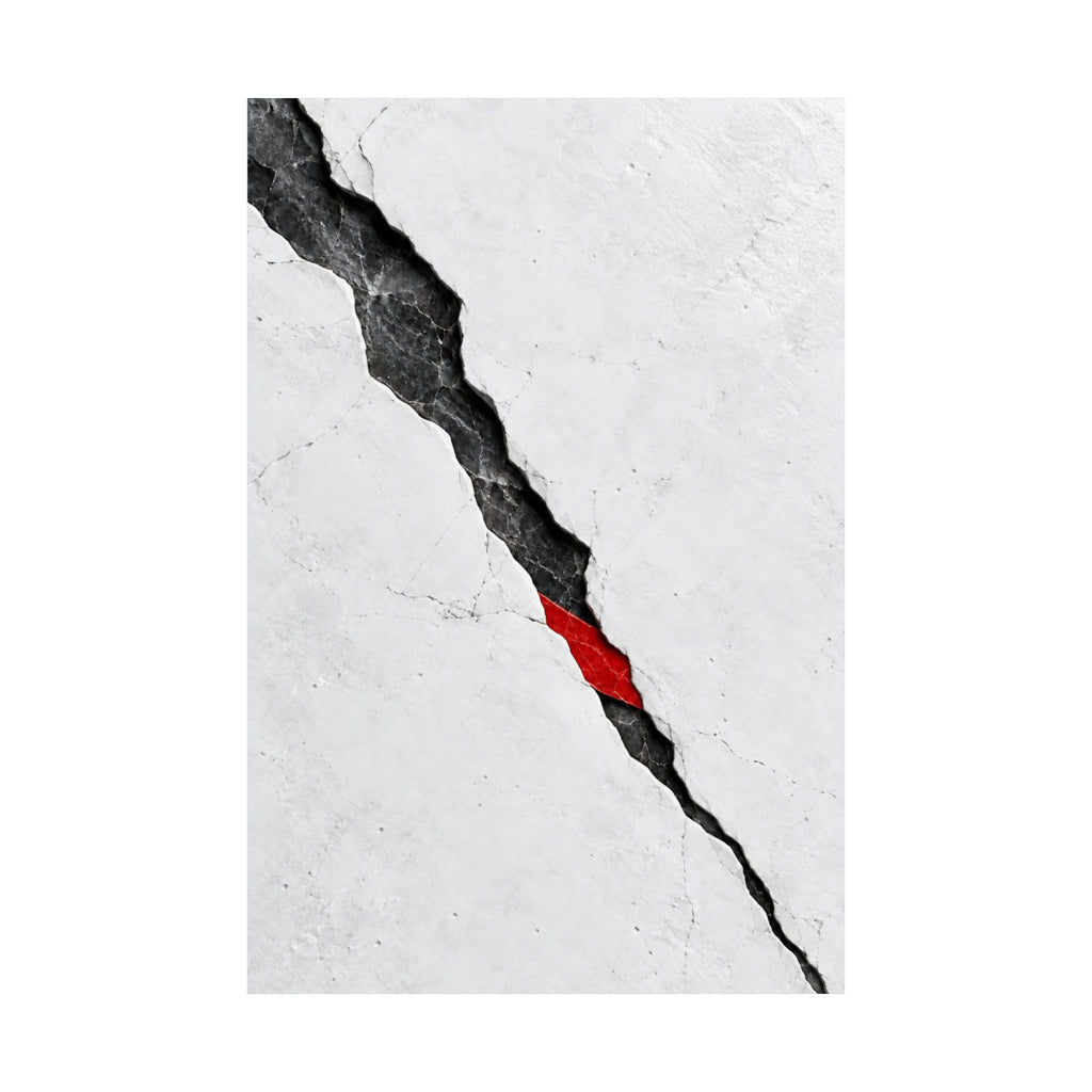 Porcelain Fault - Professional Office Wall Art | Matte Poster
