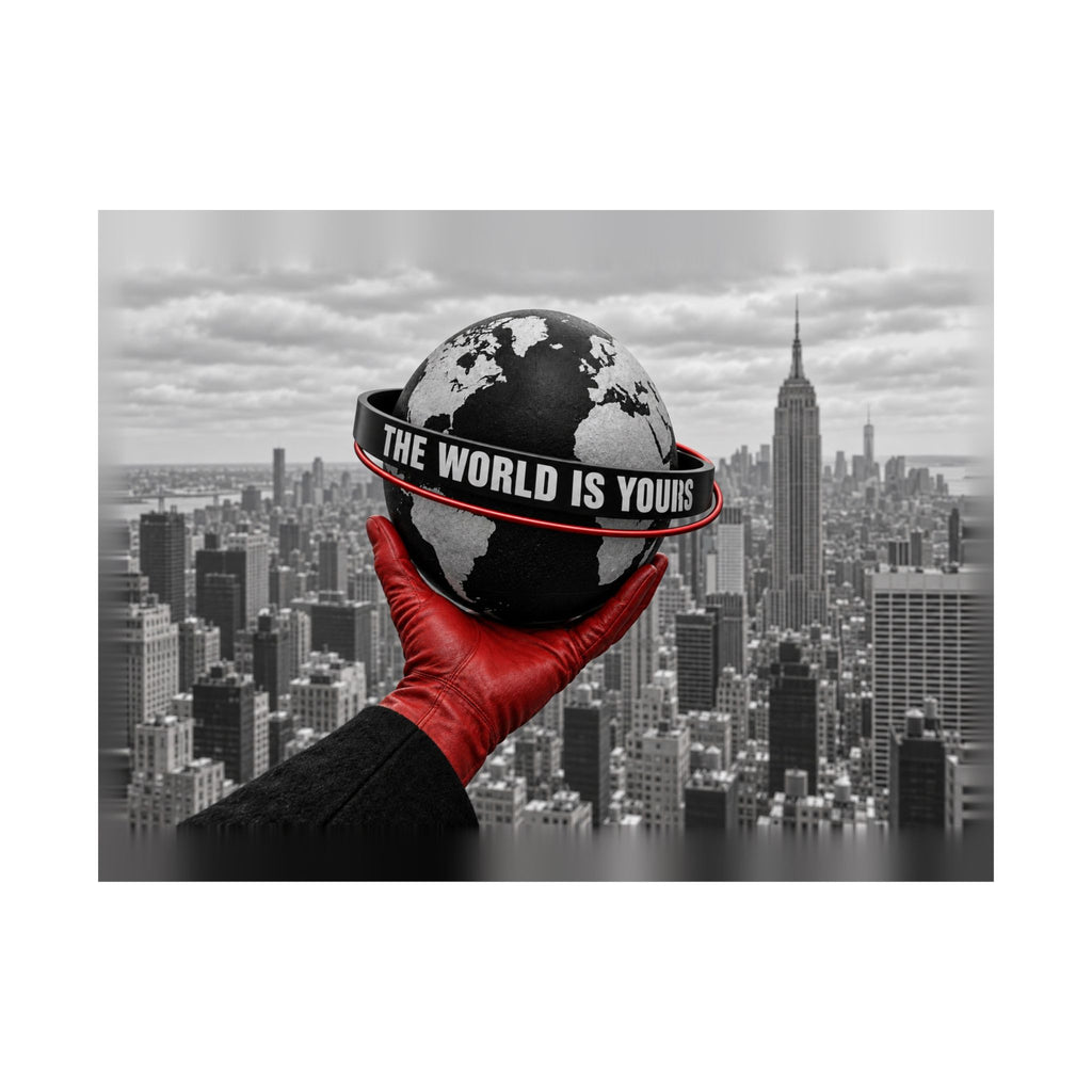 The World Is Yours - Money Wall Art | Matte Poster (Landscape)