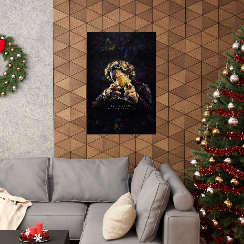 Be Playful But Also Serious - Office Wall Art | Matte Poster