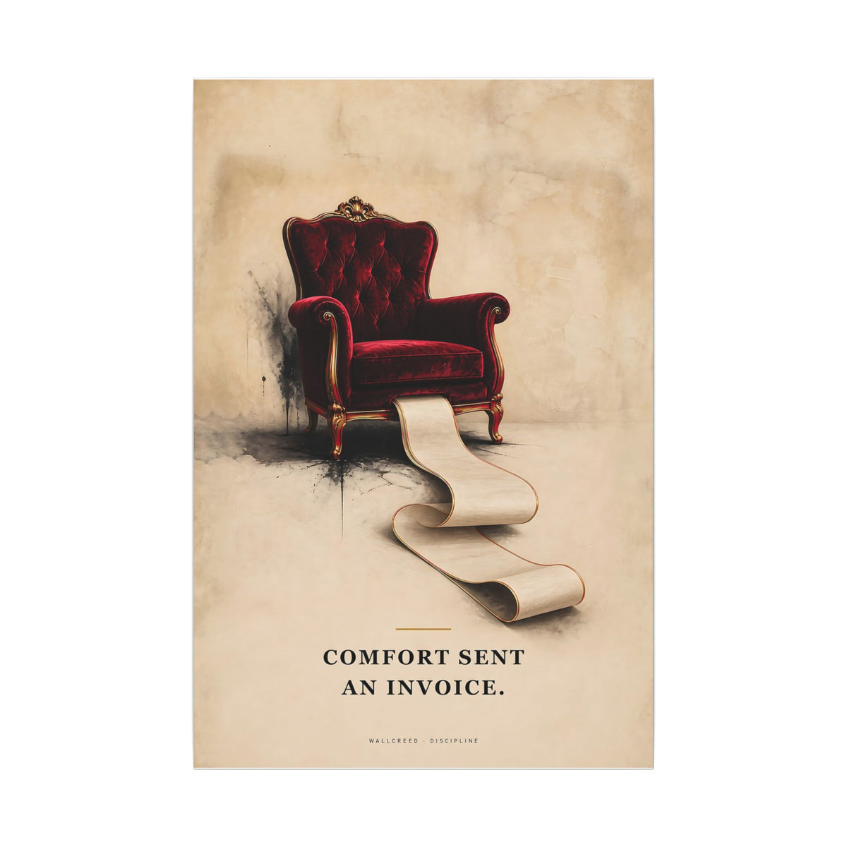 Comfort Sent an Invoice - Funny Wall Art | Canvas