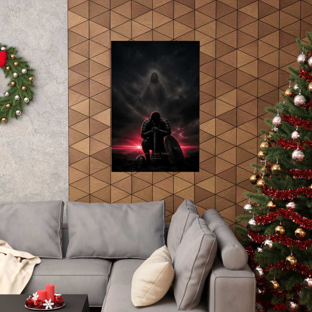 Pray, Then Stand - Armor of God Wall Art | Matte Poster