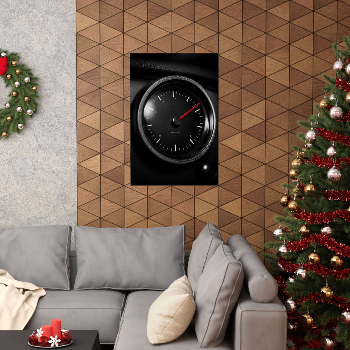 Redline Gauge - Tachometer Wall Art | Matte Poster