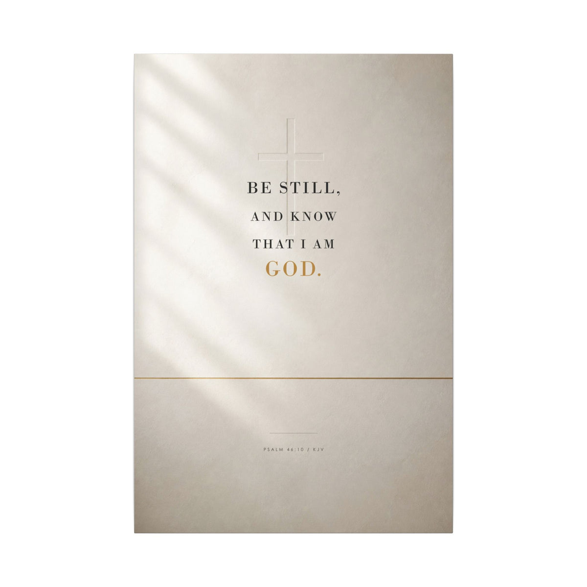 Be Still - Psalm 46:10 Bible Verse Wall Art | Canvas