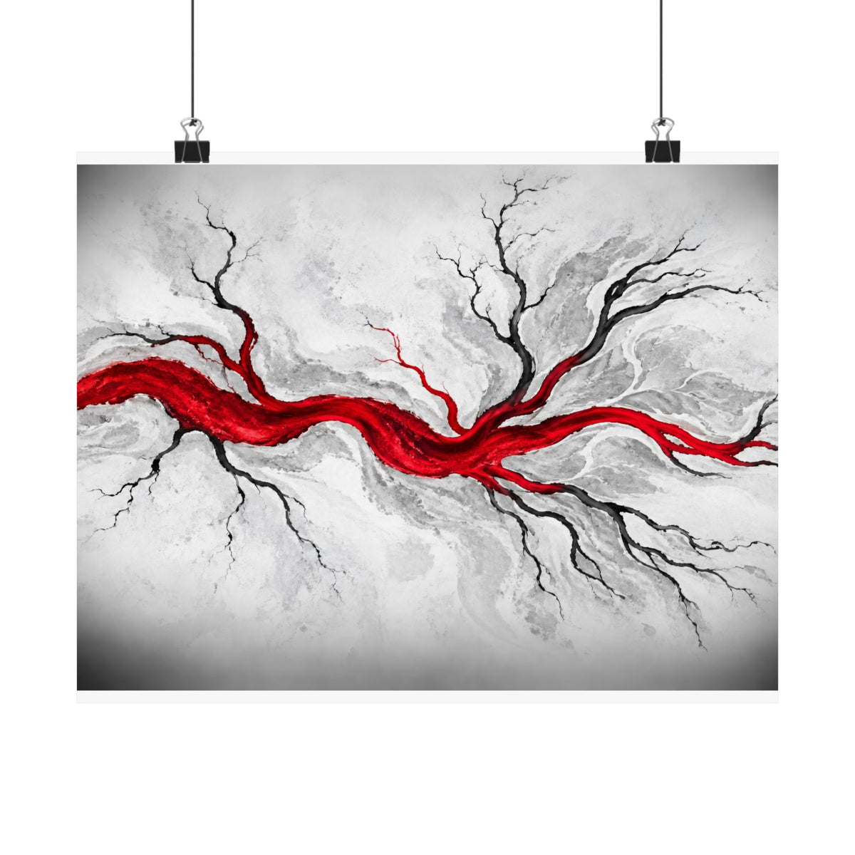 Estuary Lines - Doctor's Office Wall Art | Matte Poster (Landscape)
