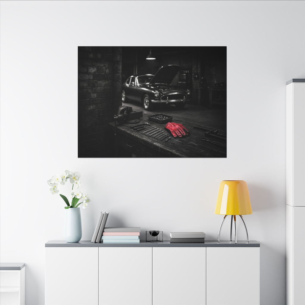 Built, Not Bought - Garage Wall Art | Canvas (Landscape)
