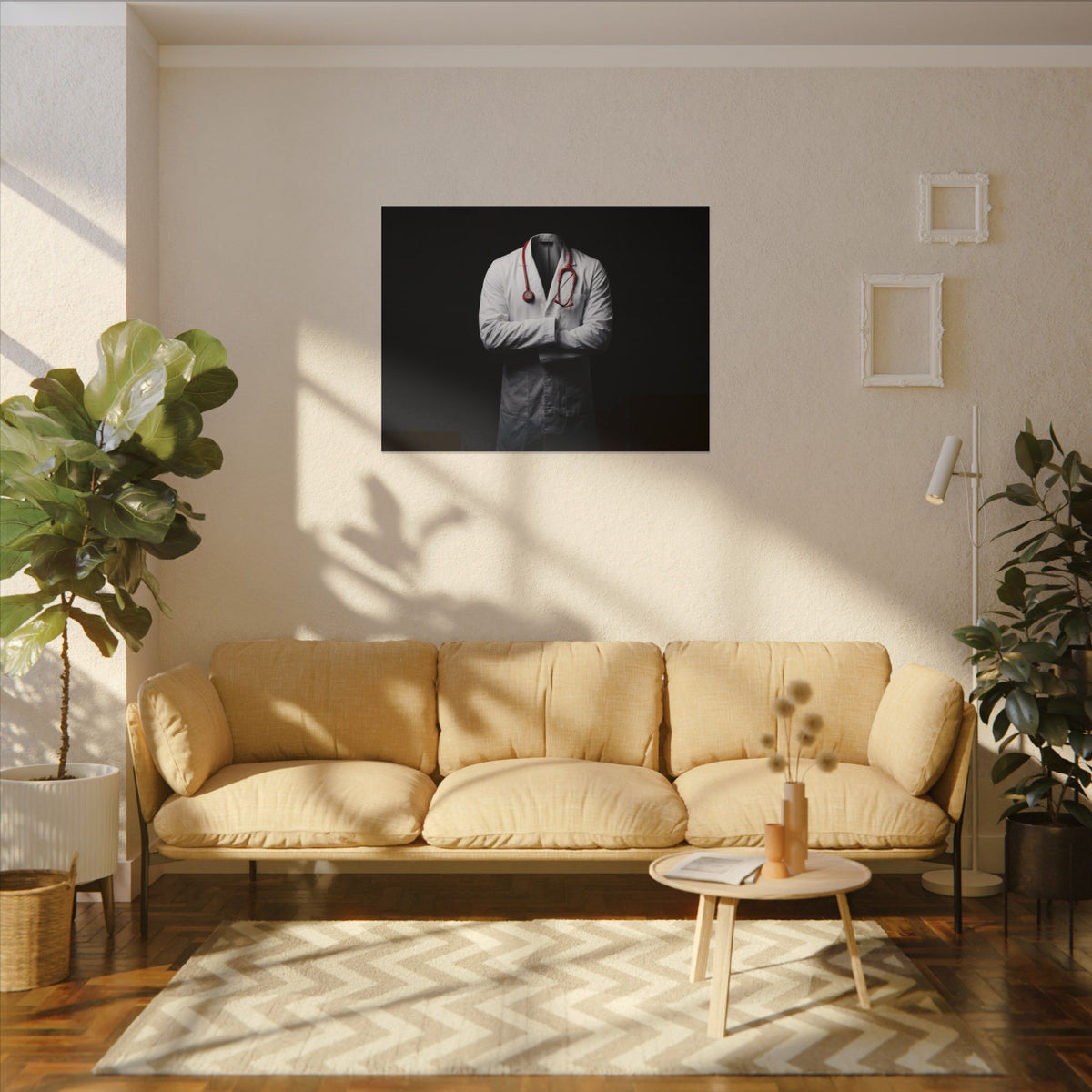 The White Coat - Doctor's Office Wall Art | Canvas (Landscape)