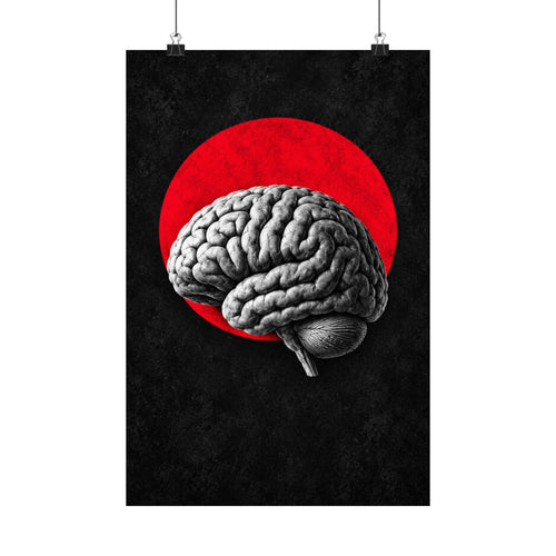 Cerebral Contour - Doctor's Office Wall Art | Matte Poster