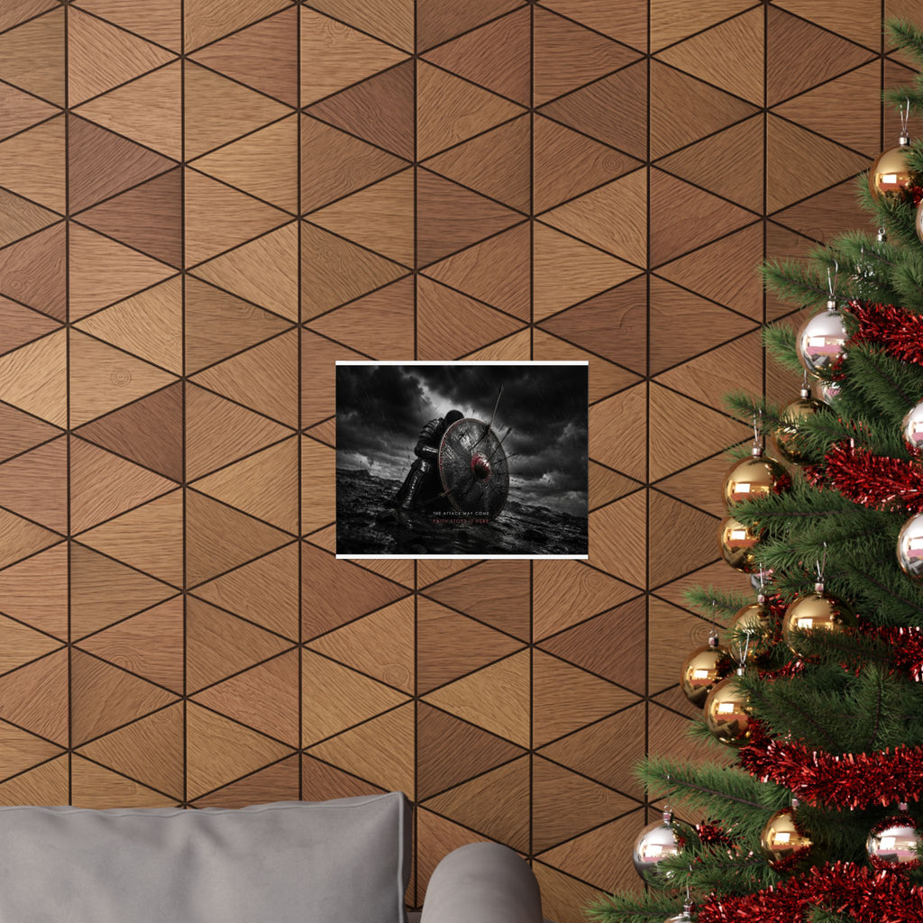 Shield of Faith - Armor of God Wall Art | Matte Poster (Landscape)