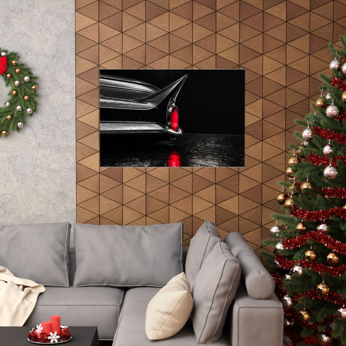 Ruby Tail - Classic Car Wall Art | Matte Poster (Landscape)