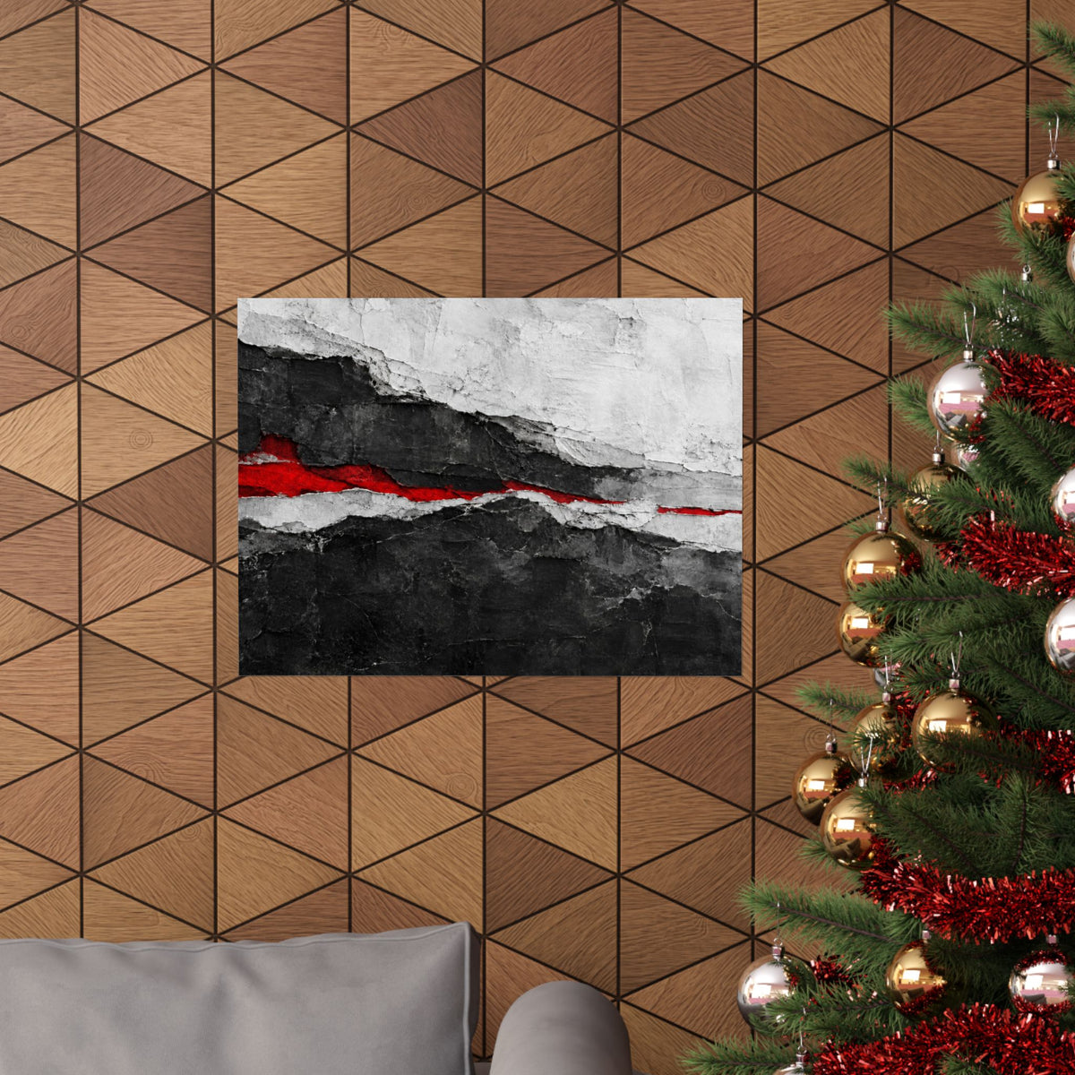Strata of Silence - Professional Office Wall Art | Matte Poster (Landscape)