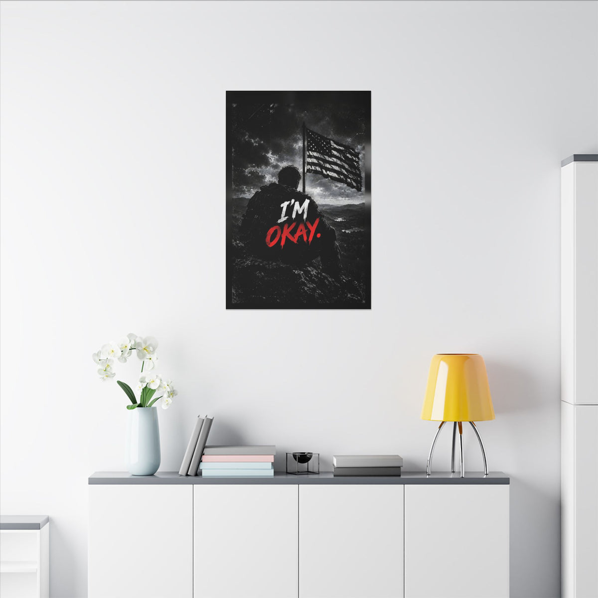 I'm Okay - Man Cave Wall Art | Canvas