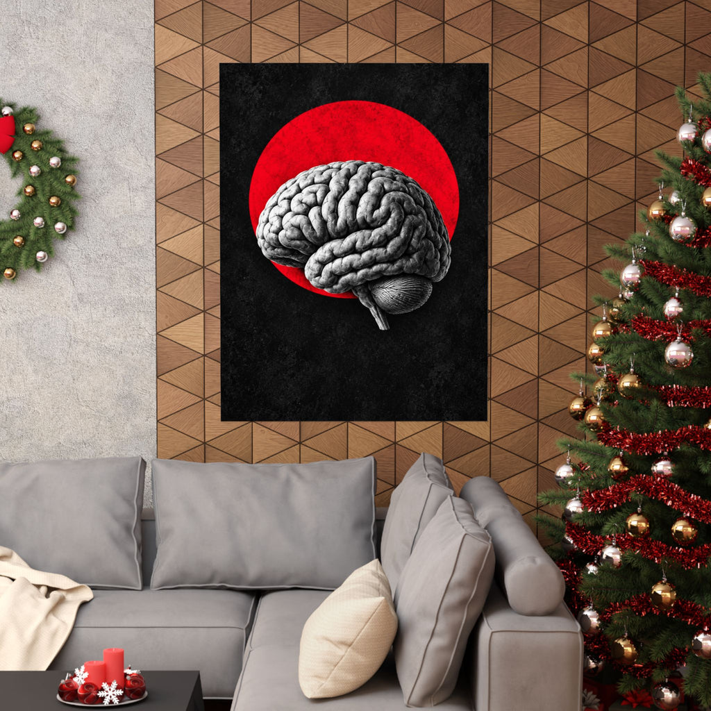 Cerebral Contour - Doctor's Office Wall Art | Matte Poster