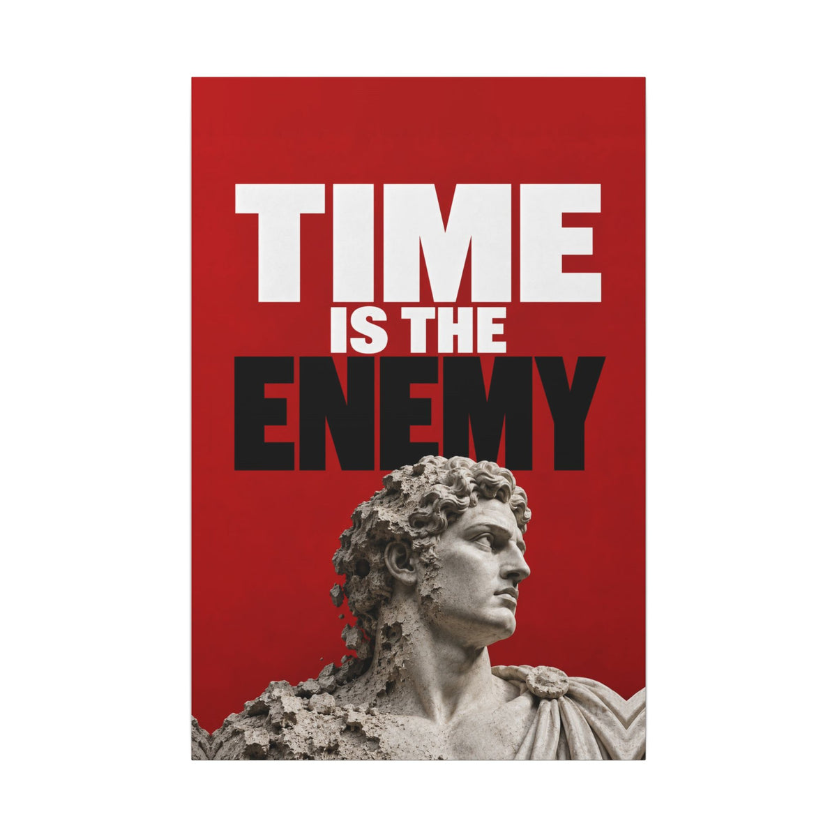 Time Is the Enemy - Motivational Wall Art | Canvas