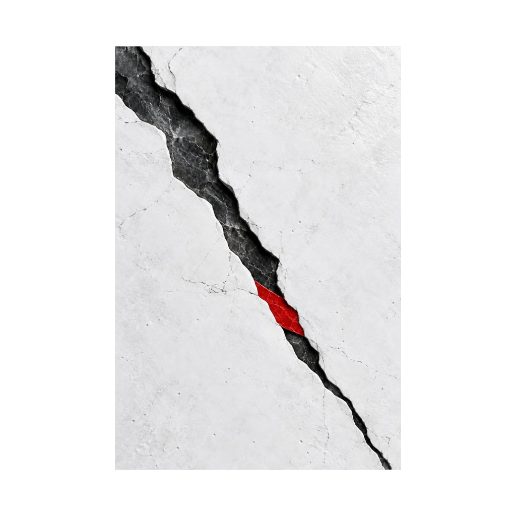 Porcelain Fault - Professional Office Wall Art | Matte Poster
