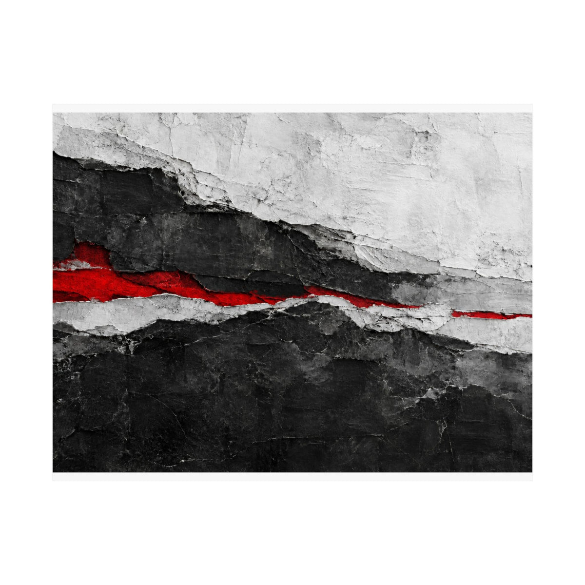 Strata of Silence - Professional Office Wall Art | Matte Poster (Landscape)