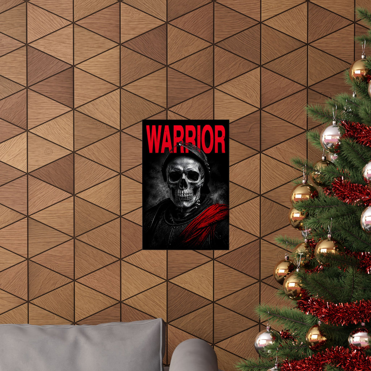 Warrior - Skull Painting | Matte Poster