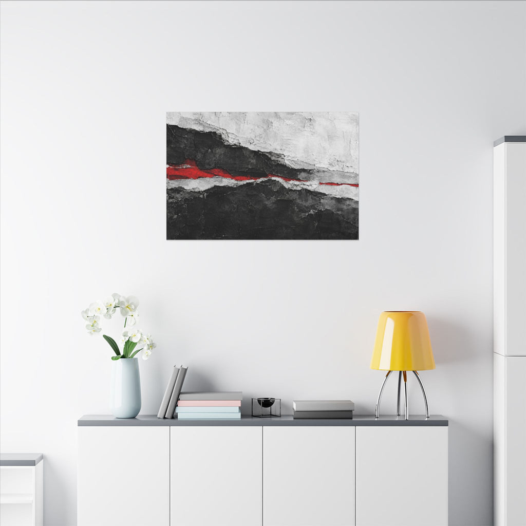 Strata of Silence - Professional Office Wall Art | Canvas (Landscape)