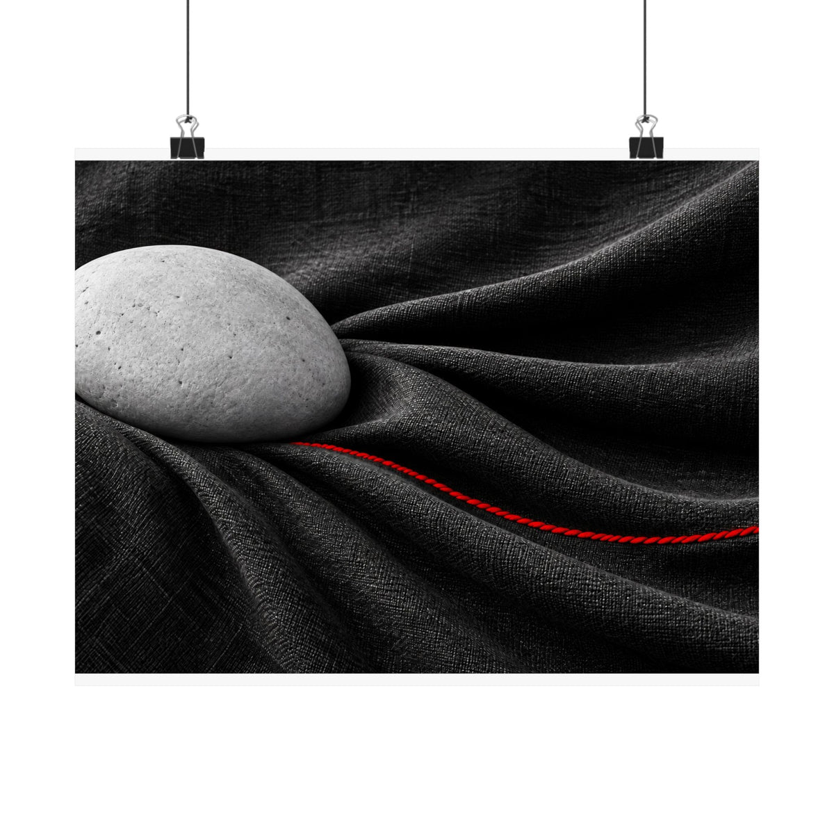 Weighted Drape - Professional Office Wall Art | Matte Poster (Landscape)
