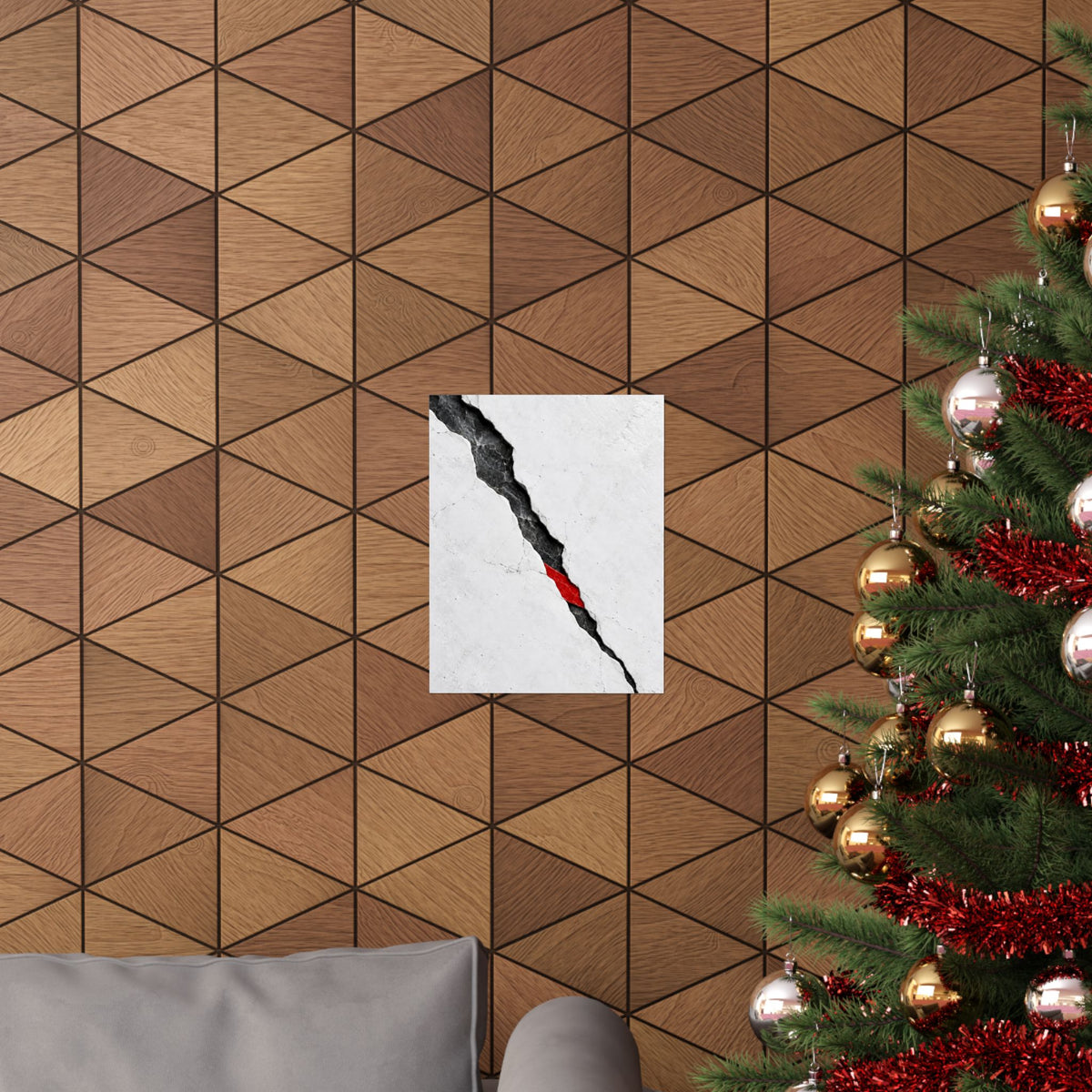 Porcelain Fault - Professional Office Wall Art | Matte Poster