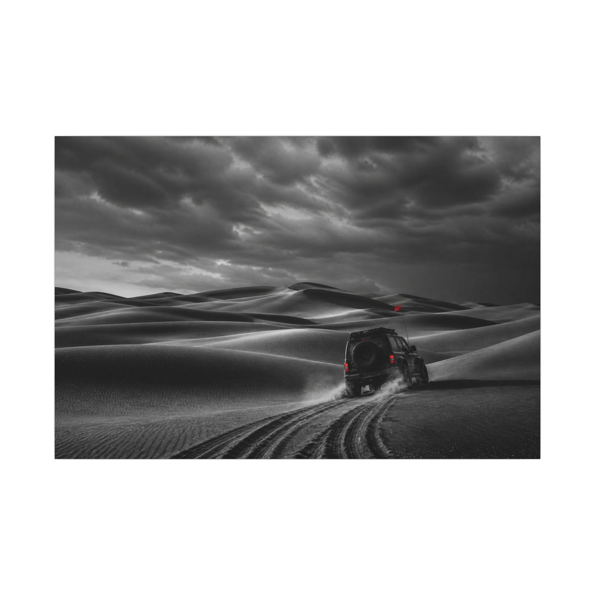 Go Beyond the Road - Minimalist Bedroom Wall Art | Canvas (Landscape)