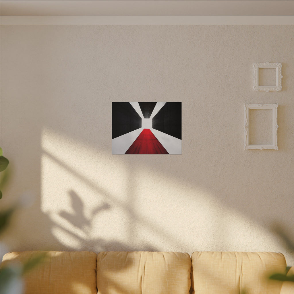 The Red Facade - Red Wall Decor | Canvas (Landscape)