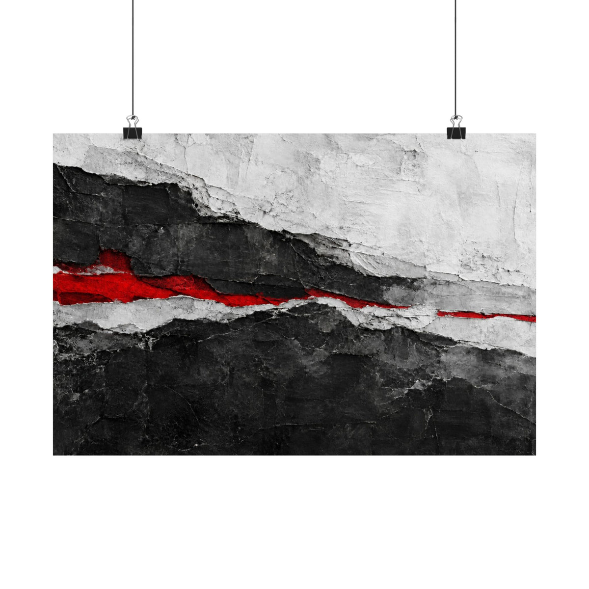 Strata of Silence - Professional Office Wall Art | Matte Poster (Landscape)
