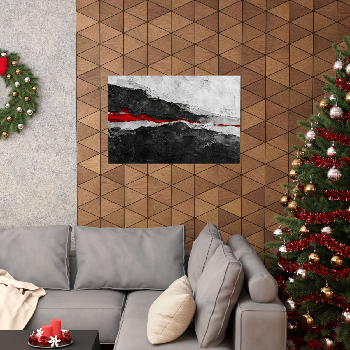 Strata of Silence - Professional Office Wall Art | Matte Poster (Landscape)