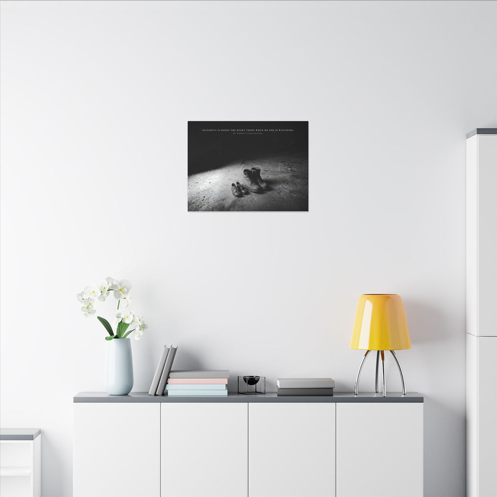Integrity Is Doing the Right Thing When No One Is Watching - Wall Art | Canvas (Landscape)