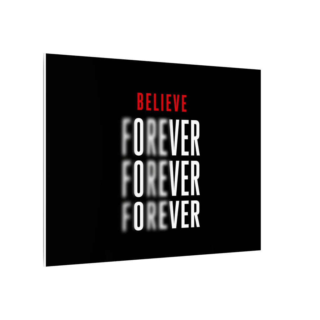 Believe Forever - Motivational Quote Wall Art | Canvas (Landscape)