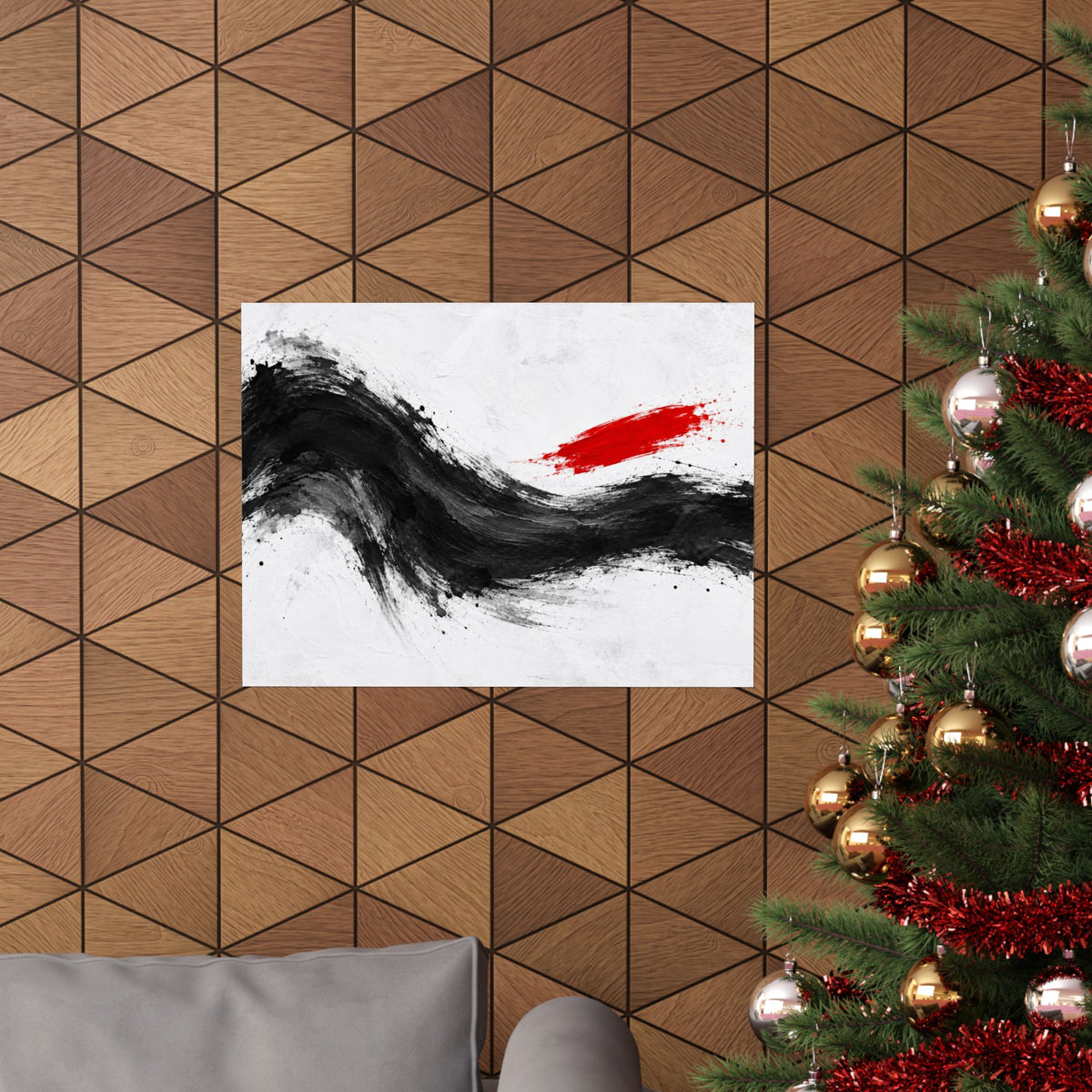 Measured Current - Professional Office Wall Art | Matte Poster (Landscape)