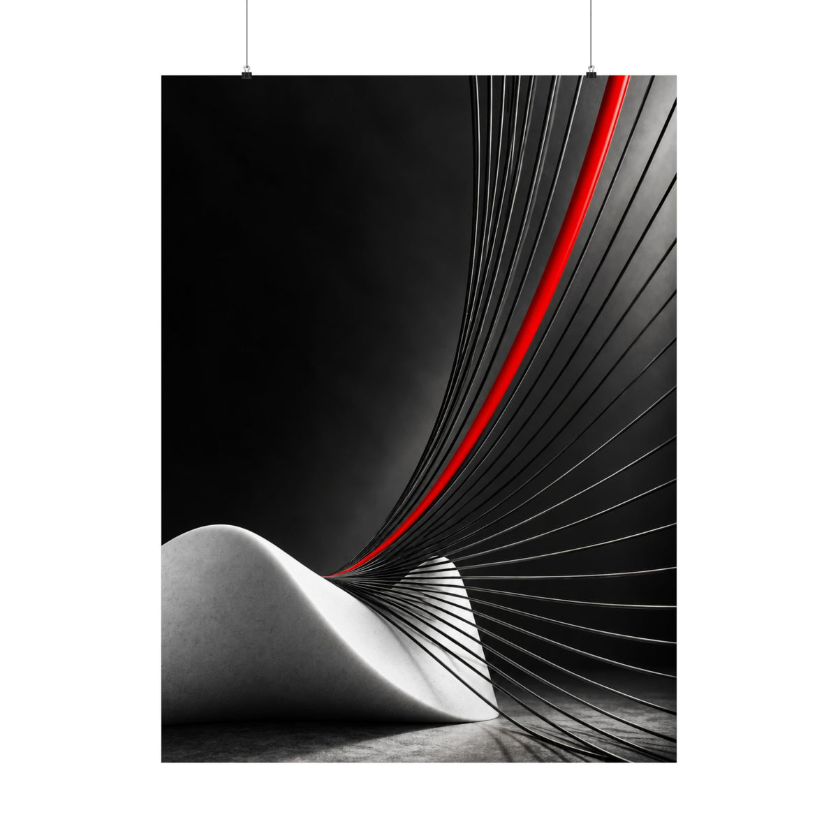 Tensile Field - Professional Office Wall Art | Matte Poster