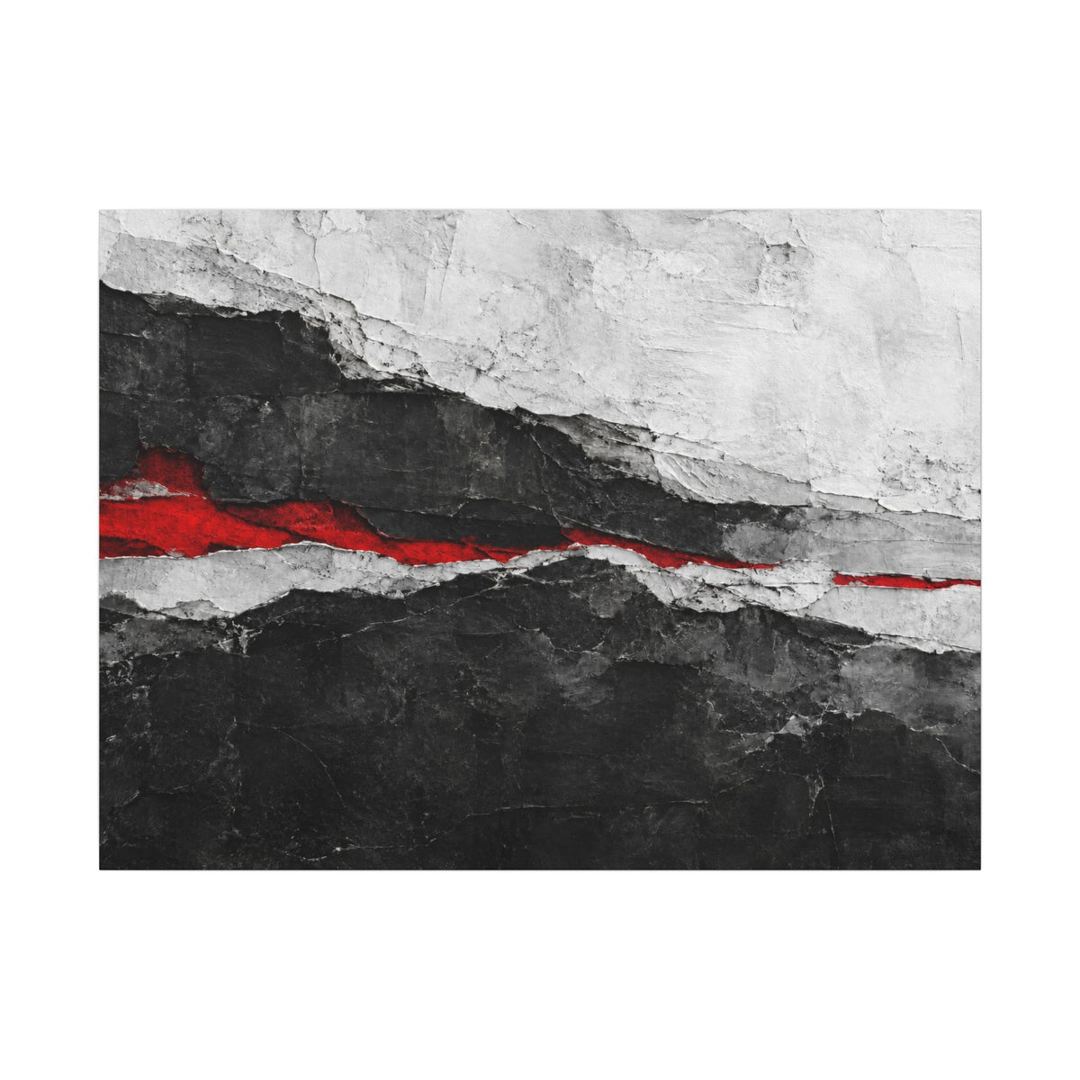 Strata of Silence - Professional Office Wall Art | Canvas (Landscape)