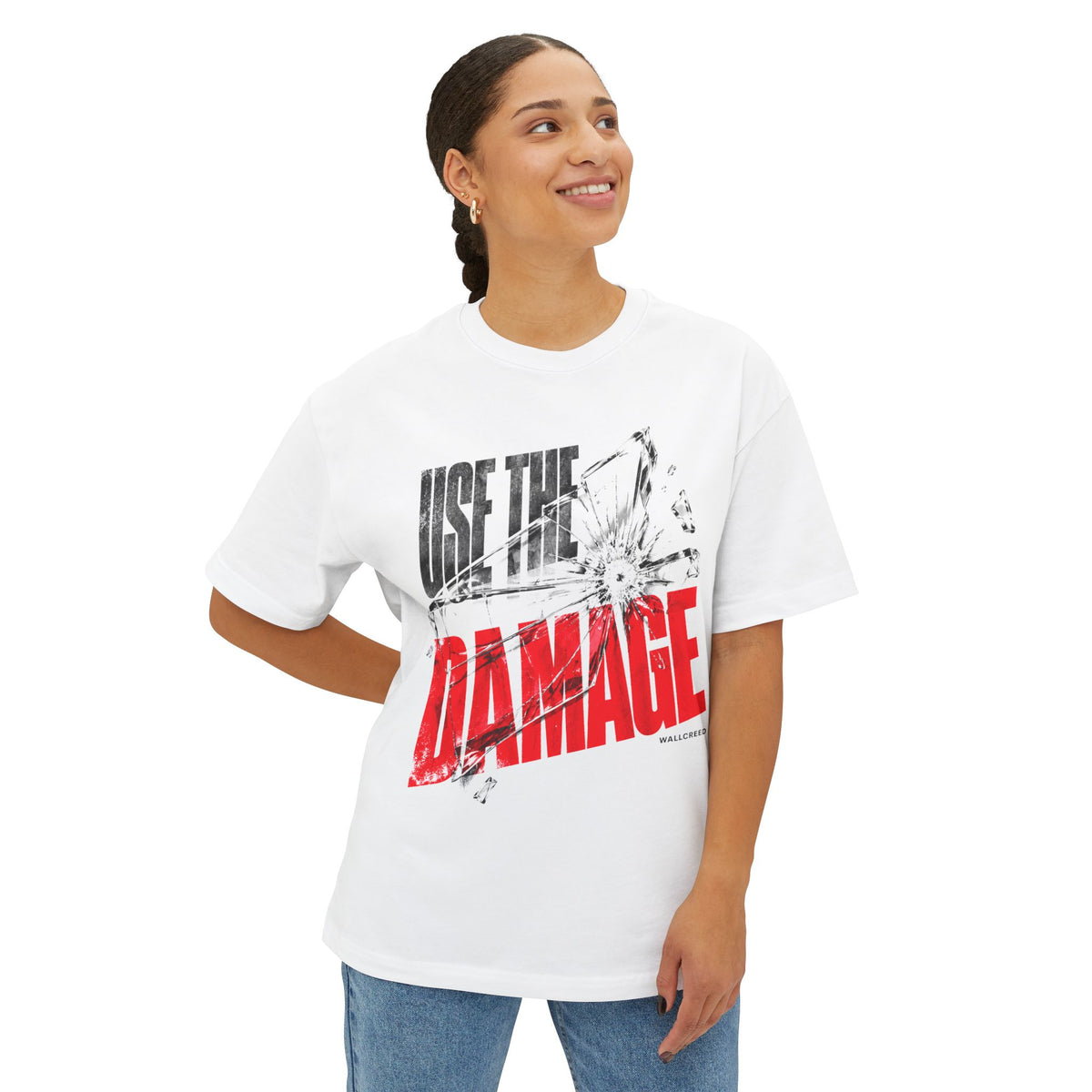 Use the Damage | Heavyweight Tee (Front + Back)