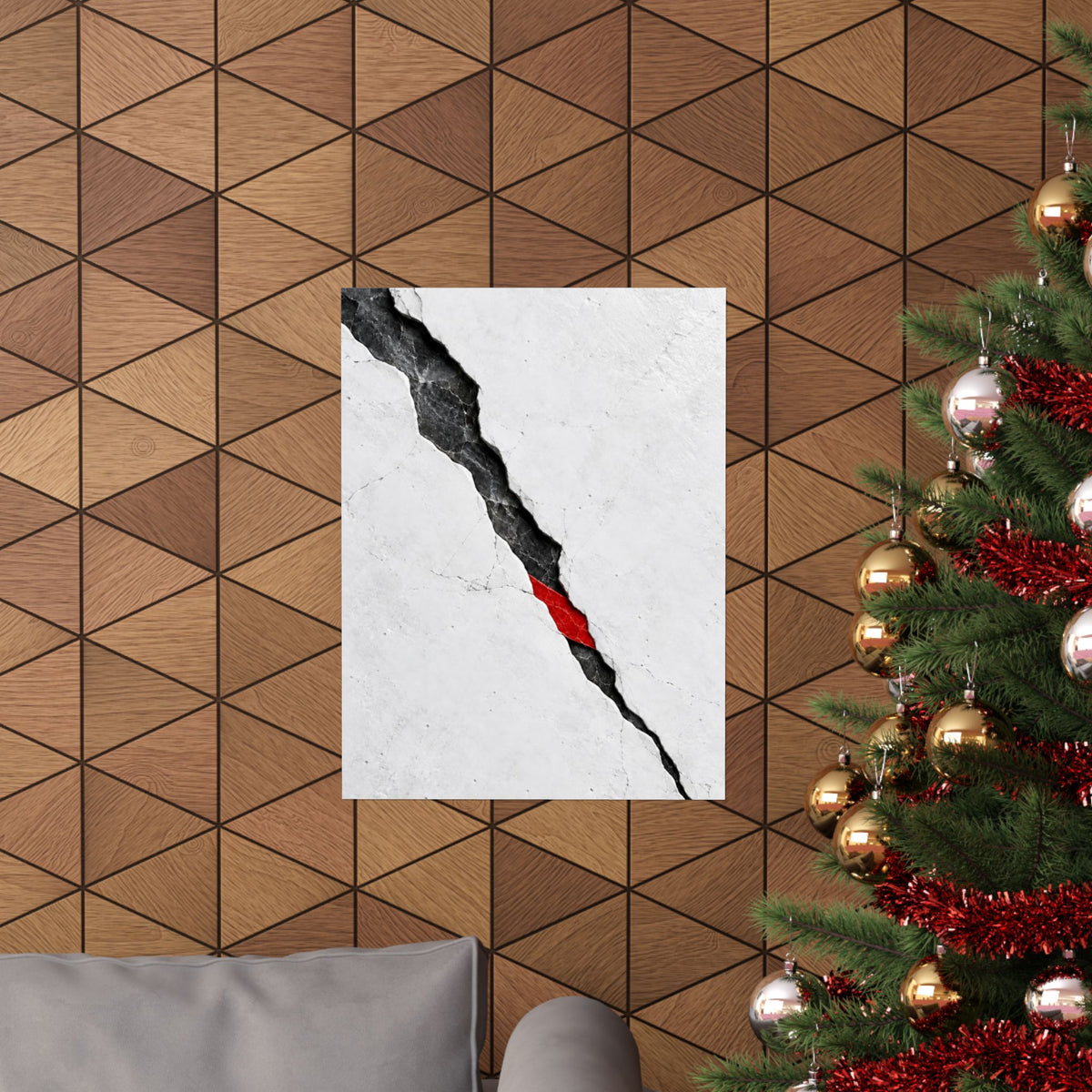 Porcelain Fault - Professional Office Wall Art | Matte Poster