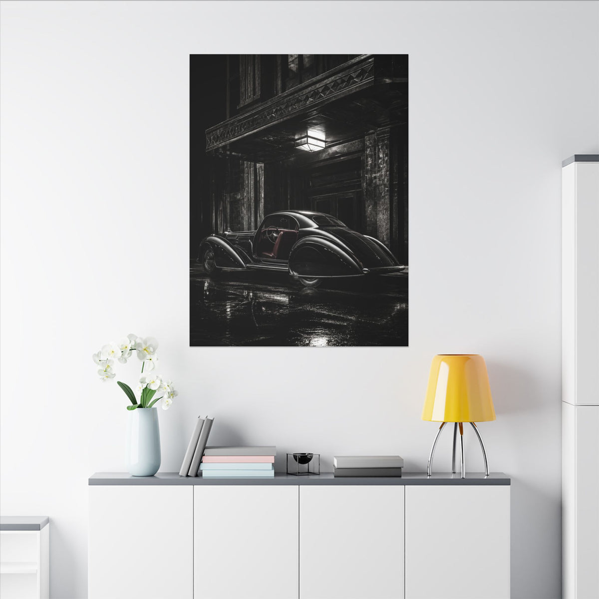 Art Deco Coupe - Art Deco Car Wall Art | Canvas