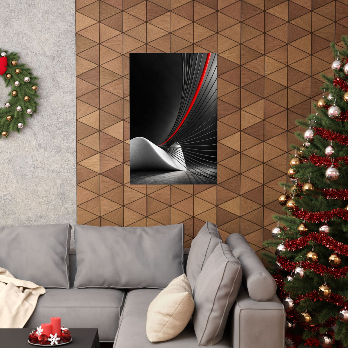 Tensile Field - Professional Office Wall Art | Matte Poster