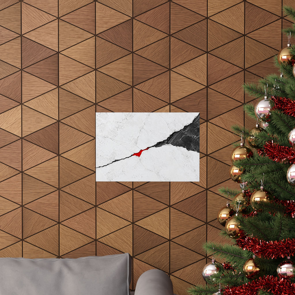 Porcelain Fault - Professional Office Wall Art | Matte Poster (Landscape)