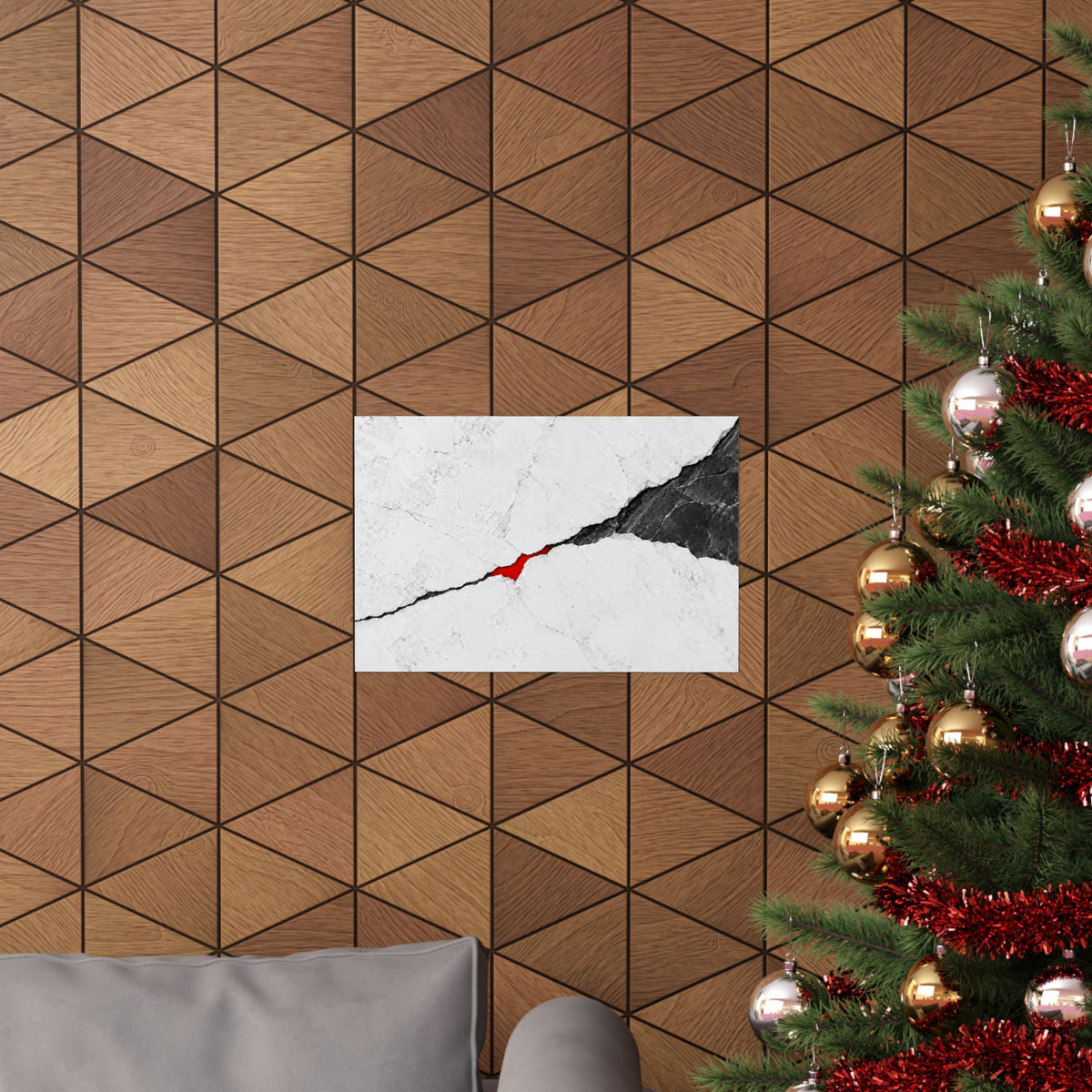 Porcelain Fault - Professional Office Wall Art | Matte Poster (Landscape)