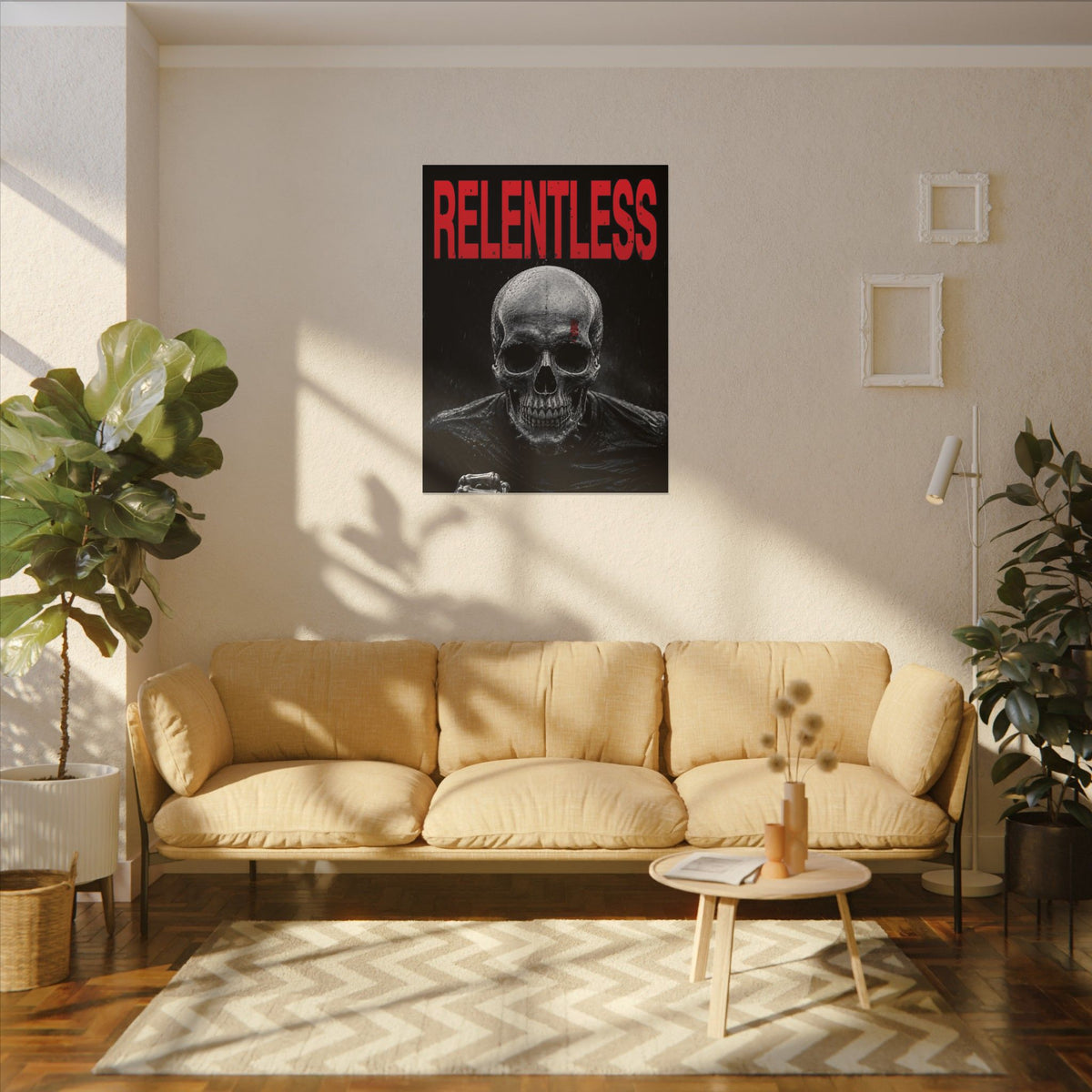 Relentless - Skull Wall Art | Canvas