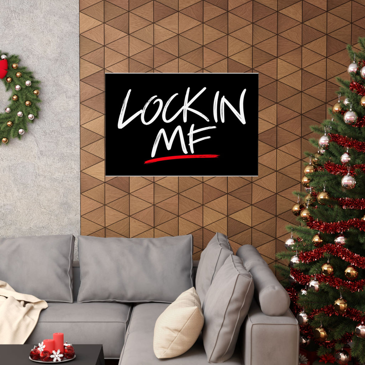 Lock In - Motivational Wall Art | Matte Poster (Landscape)