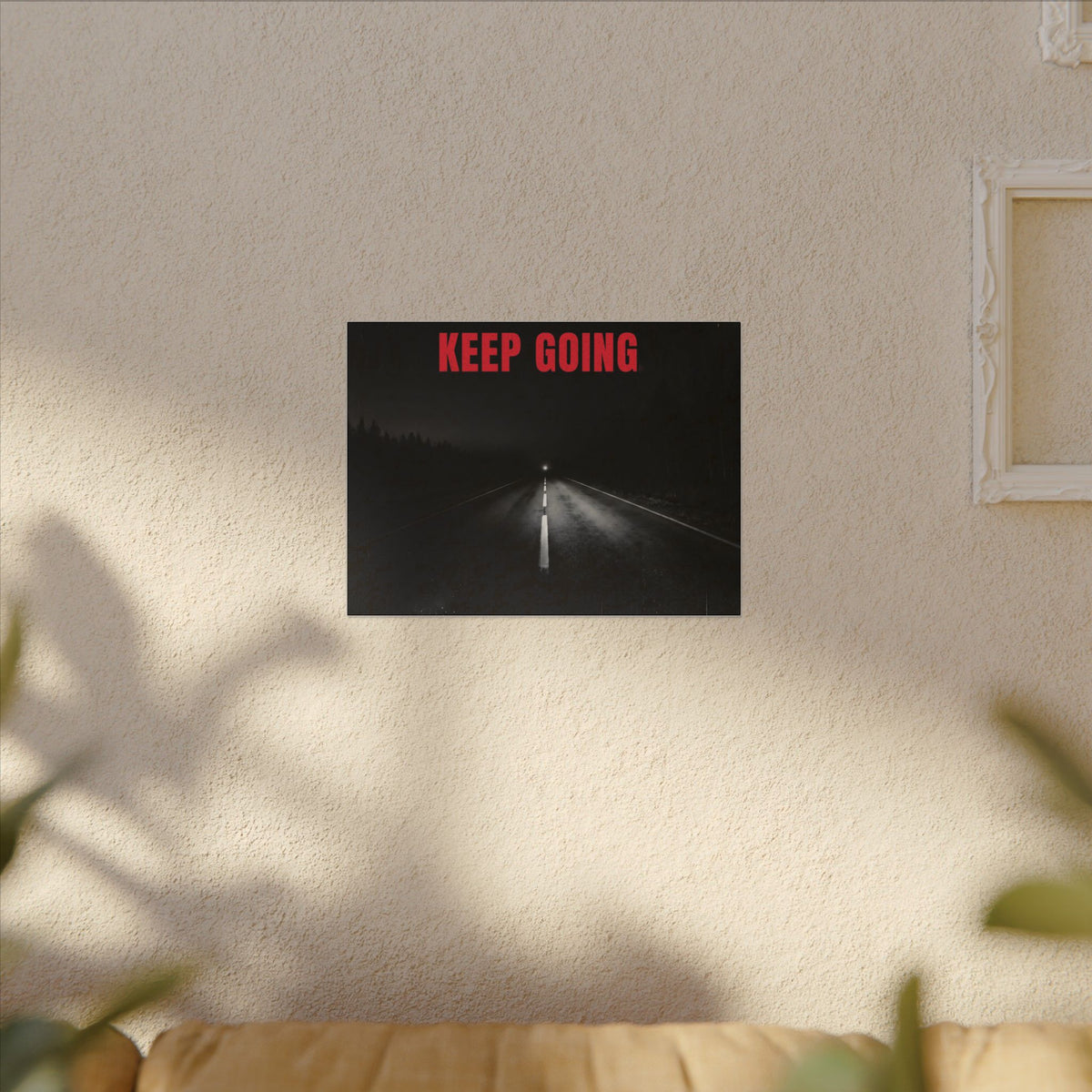 The Extra Mile - Night Road Wall Art | Canvas (Landscape)