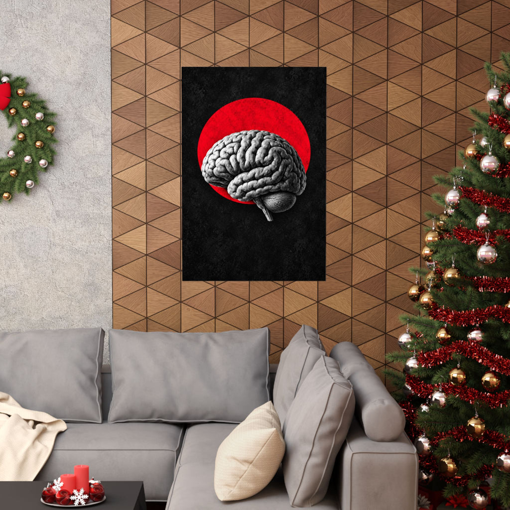 Cerebral Contour - Doctor's Office Wall Art | Matte Poster