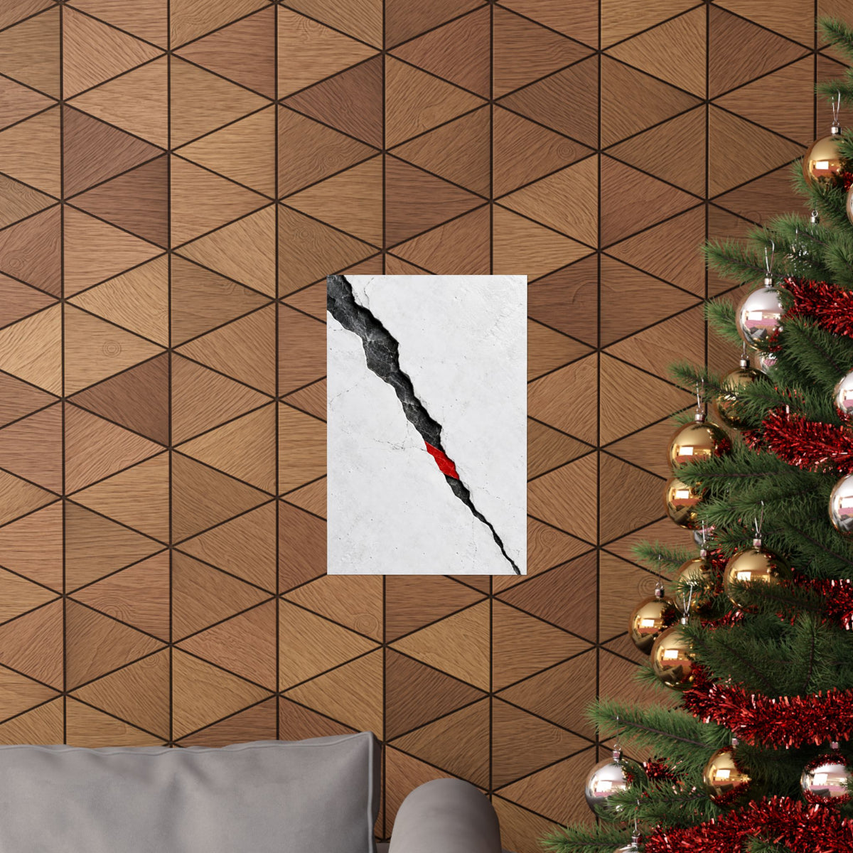 Porcelain Fault - Professional Office Wall Art | Matte Poster