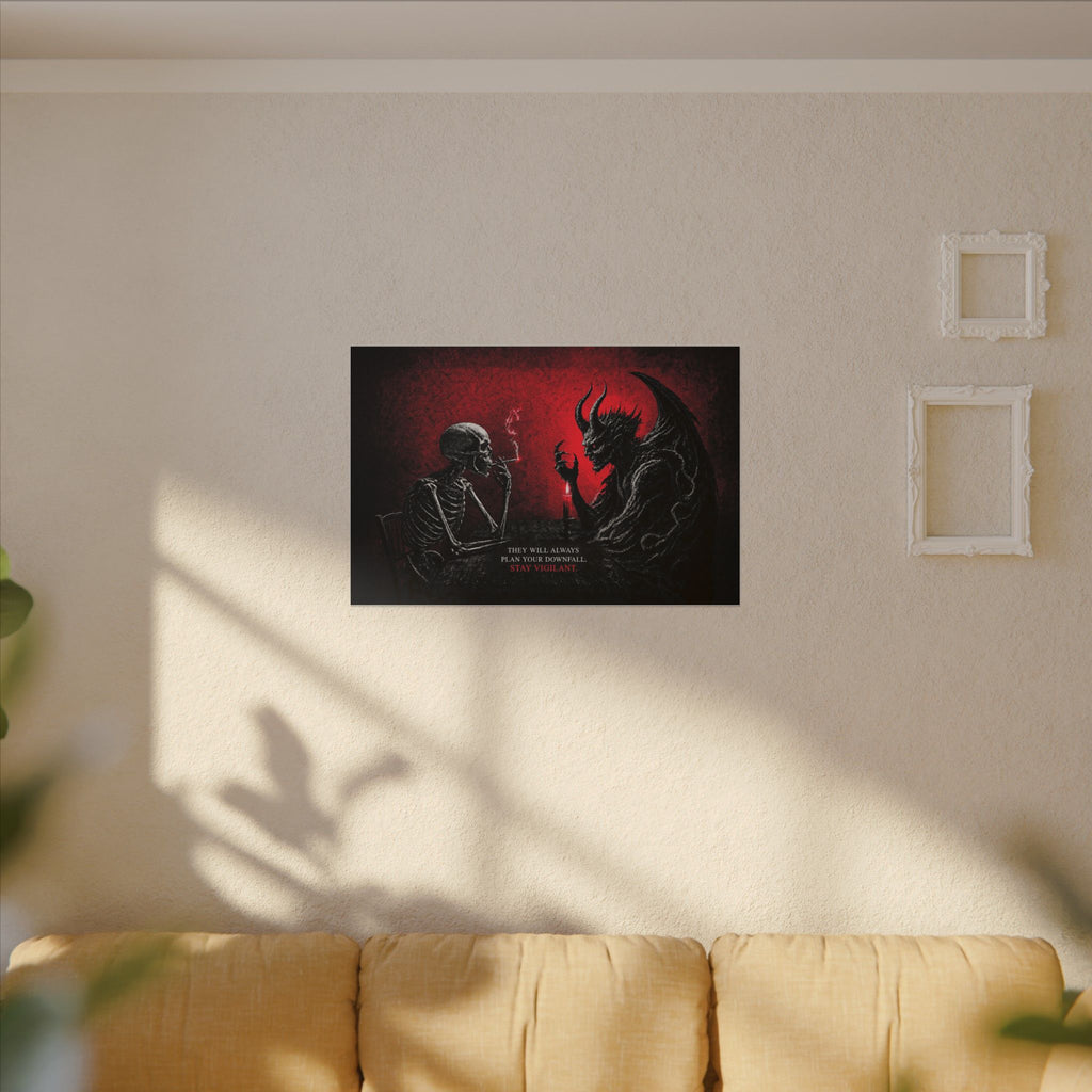 Stay Vigilant - Dark Wall Art | Canvas (Landscape)
